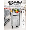 Geniş Hacimli Tekerlekli Pazar Çantası Dayanıklı ve Ergonomik