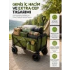 Geniş İç Hacimli Fren Sistemli Katlanabilir Kamp ve Piknik Arabası