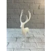 Geyik Figürü Beyaz Modern Salon ve Raf Dekoru