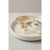 Geyik Model Gold Renk Beyaz Charmlı Bileklik
