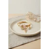 Geyik Model Gold Renk Pembe Charmlı Bileklik