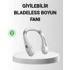 Giyilebilir Boyun Fanı 360° Dairesel Rüzgar ve 5 Kademeli Hız Ayarlı