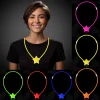 Glow Stick Yıldız Kolye - Glow Kolye - Glow Stick Partisi Yıldız Kolye 6 Adet (5047)