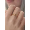 Gold Renk Halat Düğüm Model Kadın Yüzük