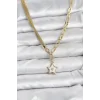 Gold Renk Pirinç Yıldız Model Kadın Kolye