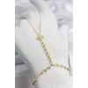 Gold Renk Pirinç Zirkon Taşlı Göz Model Şahmeran