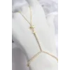 Gold Renk Pirinç Zirkon Taşlı Kutup Yıldızı Model Şahmeran