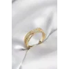 Gold Renk Sarmal Model Kadın Yüzük