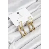 Gold Renk VIP Seri Tifani Zirkon Taşlı Kadın Küpe