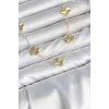 Gold Renk Yonca Model VIP Seri Kadın Kolye