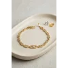 Gold Renk Zirkon Taşlı Messika Model Bileklik