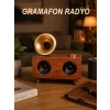 Gramafon Nostaljik Radyo Yüksek Ses Kalitesi USB TF Kart Aux