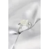 Gümüş Renk Gül Model Zirkon Taşlı Kadın Yüzük