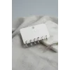 Gümüş Renk Halka Model 6lı Küpe Seti