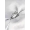 Gümüş Renk İncili Zirkon Taşlı Düğüm Kadın Yüzük