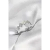 Gümüş Renk Kelebek Model Pirinç Kadın Yüzük