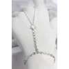 Gümüş Renk Pirinç Lazerli Yıldız Model Zirkon Taşlı Şahmeran
