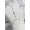 Gümüş Renk Pirinç Zirkon Taşlı Pembe Kalp Model Şahmeran