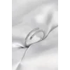 Gümüş Renk Yılan Kuyruk Model Zirkon Taşlı Kadın Yüzük