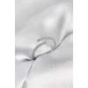 Gümüş Renk Zirkon Taşlı Yılan Tarz Kadın Yüzük