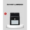 Güneş Enerjili 20 LED Hareket Sensörlü Lamba – IP65 Su Geçirmez Dış Mekan Aydınlatma