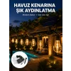 Güneş Enerjili Dış Mekan LED Ampul Işık Zinciri Bahçe ve Teras Dekorasyonu