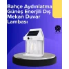 Güneş Enerjili Hareket Sensörlü Duvar Lambası