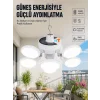 Güneş Enerjili Katlanabilir 5 Kanatlı Solar Bahçe Lambası