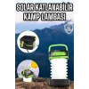 Güneş Enerjili Led Lamba Kamp Lambası Katlanabilir Lamba USB Şarjlı