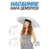 Hac Umre Kafa Şemsiyesi Güneş Koruma Şemsiyesi 2 Adet 716267