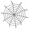 Halloween Cadılar Bayramı Örümcek Ağ Dekor Siyah 1.5 Metre (5047)