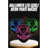 Hallowen Parti Maskesi Neon Led Işıklı Maske 3 Modlu Cadılar Bayramı Maskesi