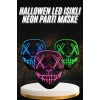 Hallowen Parti Maskesi Neon Led Işıklı Maske 3 Modlu Cadılar Bayramı Maskesi
