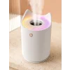 Hava Nemlendirici Buhar Makinesi Aromaterapi LED Işıklı Oda Nemlendirici