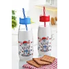Hayvan Figürlü Pipetli Su Ve Süt Şişesi Cam 500 ML