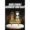 Hediyelik Eşya Retro Deniz Fenerli Kum Saati Ahşap Görünümlü Dekoratif Eşya