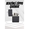Hediyelik Zarif  Siyah Benzinli Çakmak