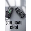 Hızlı Şarj Dijital Göstergeli Powerbankli Çoklu Şarj Özelliği