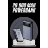 Hızlı Şarj Özellikli 20.000 Mah Dijital Göstergeli USB Girişli Android ve İOS Uyumlu Powerbank