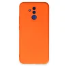 Huawei Mate 20 Lite Kılıf Nano İçi Kadife Silikon - Turuncu