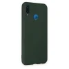 Huawei P20 Lite Kılıf Nano İçi Kadife Silikon - Koyu Yeşil
