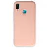 Huawei P20 Lite Kılıf Nano İçi Kadife Silikon - Pudra