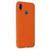 Huawei P20 Lite Kılıf Nano İçi Kadife Silikon - Turuncu