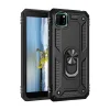 Huawei Y5p Kılıf Sofya Yüzüklü Silikon Kapak - Siyah