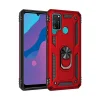 Huawei Y6p Kılıf Sofya Yüzüklü Silikon Kapak - Kırmızı
