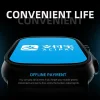 Hw8 Ultra Çift Kordon 49mm  Siri Nfc Bluetooth Arama Konuşma  İos & Android Uyumlu Akıllı Saat