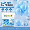 İÇ MEKAN - AÇIK MAVİ BALON 10 INC - 26CM - 100PCS (5047)