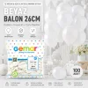 İÇ MEKAN - BEYAZ BALON 10 INC - 26CM - 100PCS (5047)