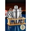 Shaker Kokteyl Set - 7 Parça 550 ML Shaker Coctail Set Bambu Standlı 721826