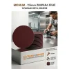 12 Adet 600 Kum Yuvarlak Cırtlı Zımpara Diski 115 Mm Deliksiz Zımpara Kağıdı 723222